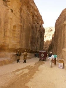 John entering the gorge