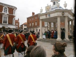 Proclamation of George I at the 1714 Market Cross